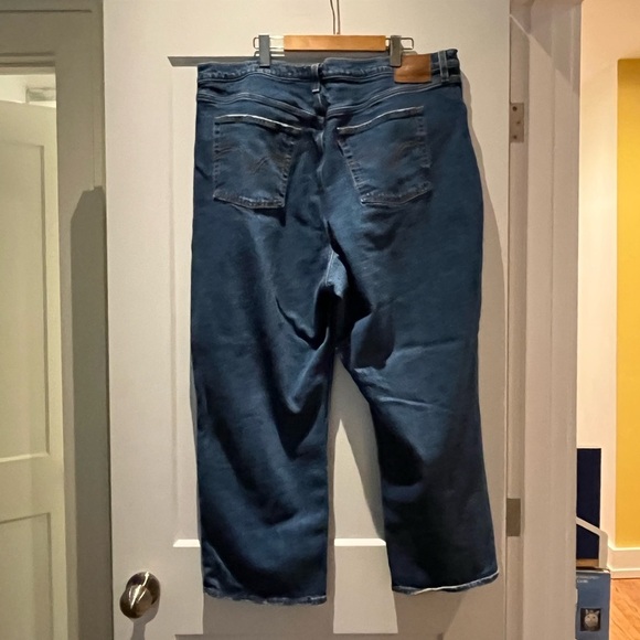 Levi's Ribcage Straight Ankle medium Blue Cropped Size 20W - Picture 6 of 10